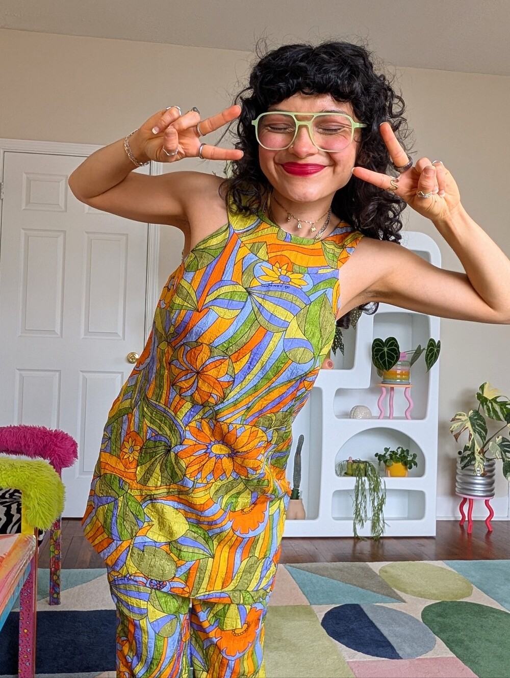 RARE 70s vintage grail Italian silk set